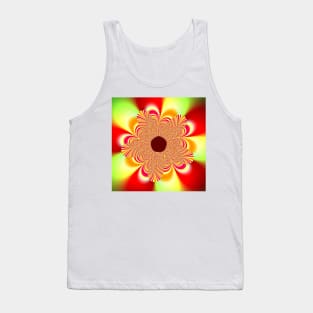 Cute Retro Style Red and Yellow Flower Tank Top